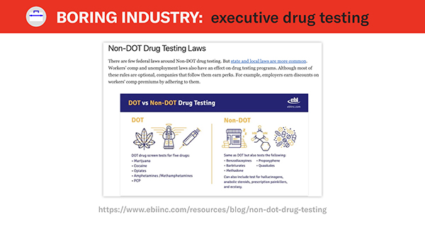 ebi inc non dot drug testing example