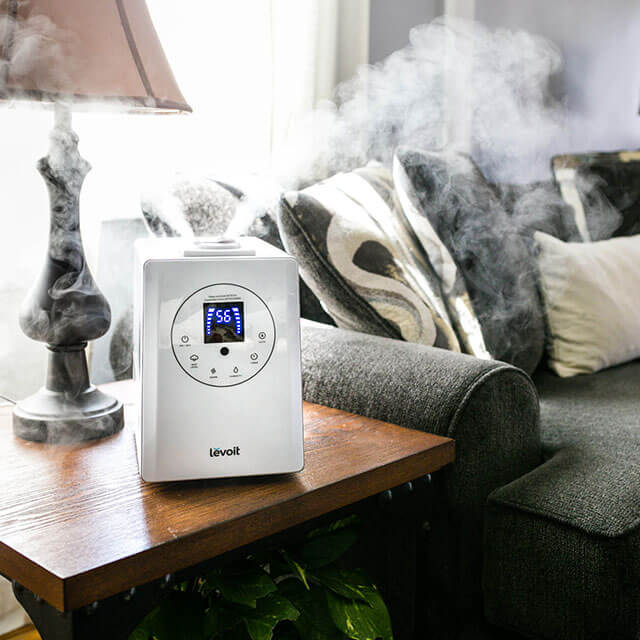 humidifier on nightstand